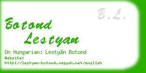 botond lestyan business card